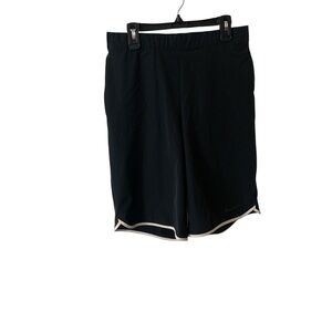 Nike girls Black Athletic Shorts with White Trim